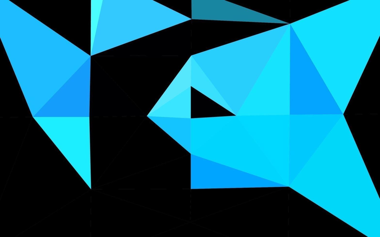 plantilla de triángulo borroso vector azul claro.
