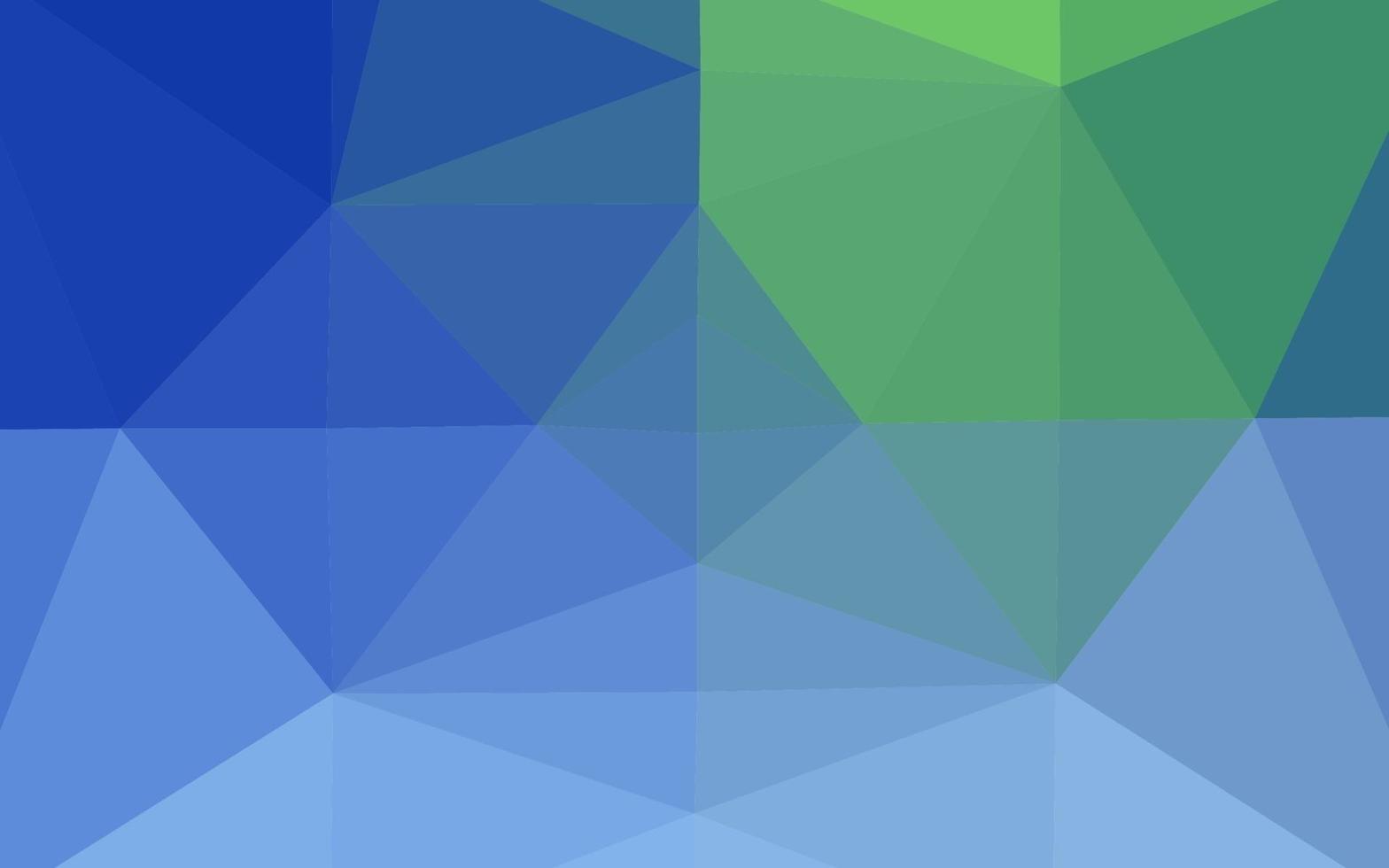 cubierta de mosaico de triángulo vector azul claro, verde.