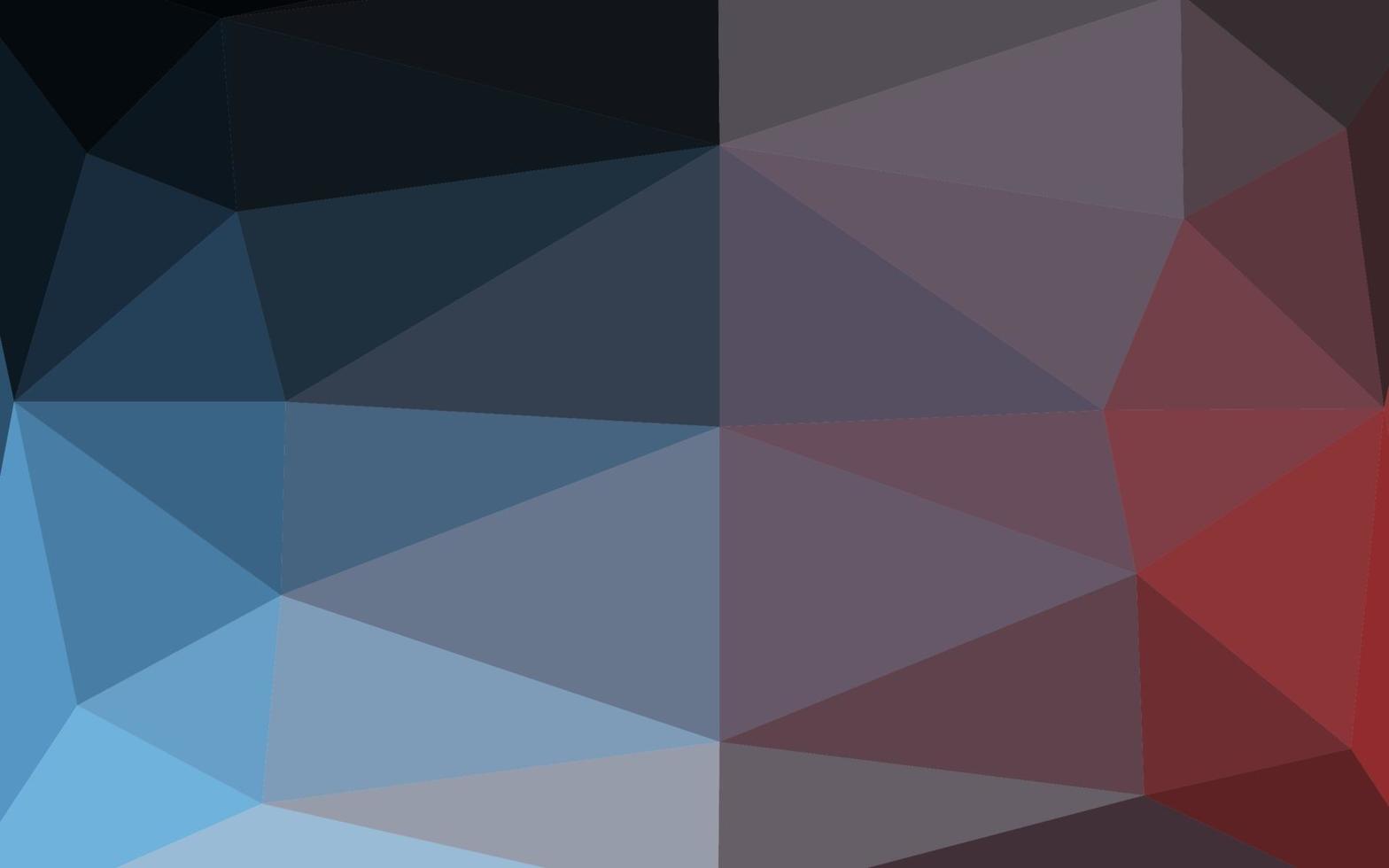 Dark Blue, Red vector polygonal template.