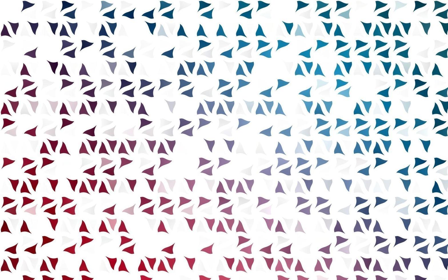 Light Blue, Red vector template with crystals, triangles.