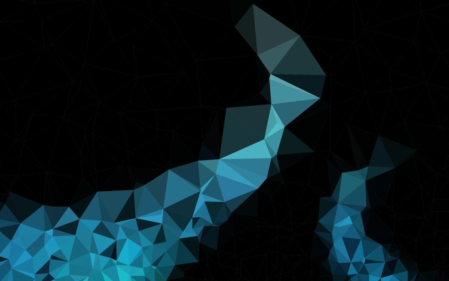 Dark BLUE vector abstract polygonal layout.