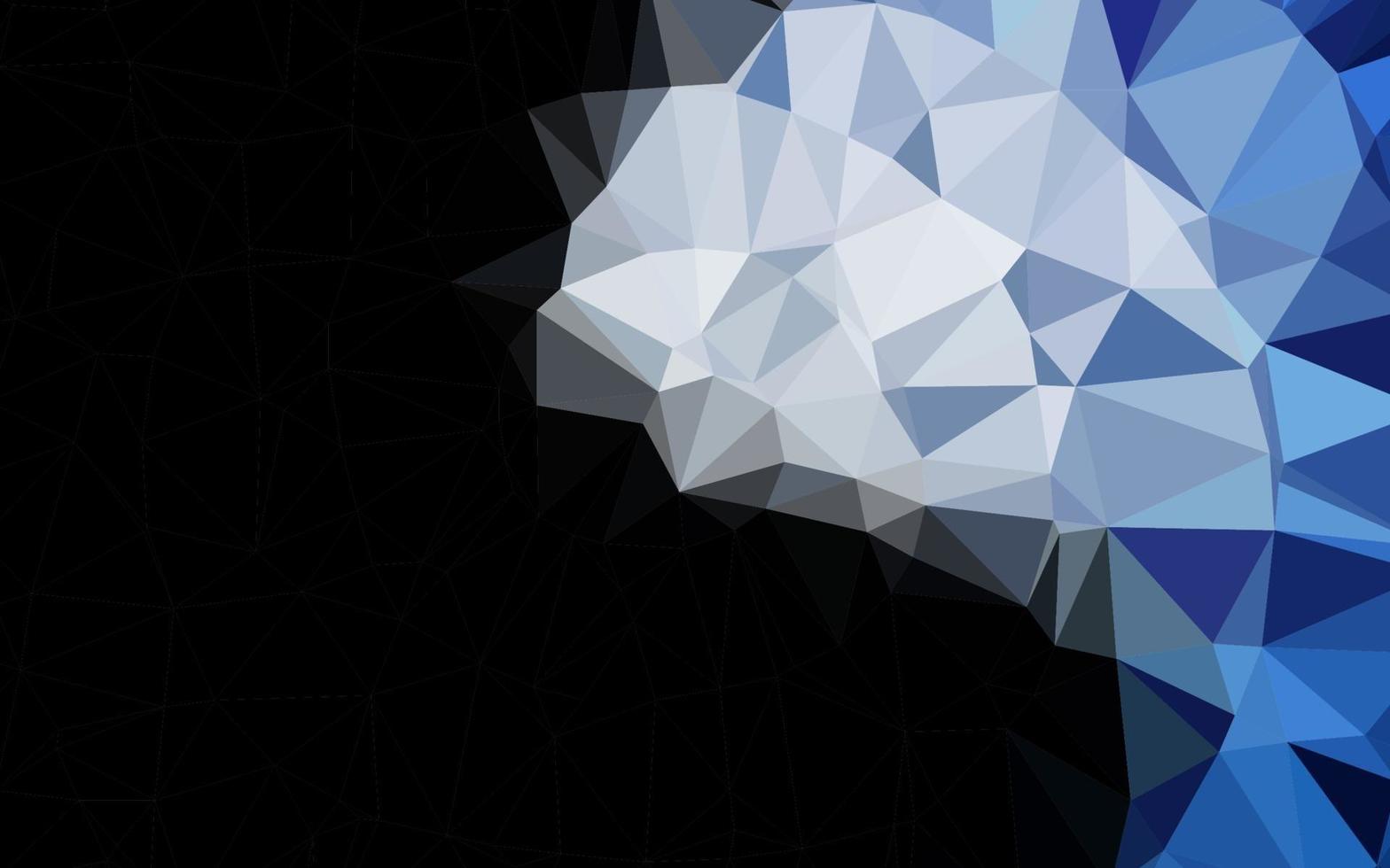 Dark BLUE vector low poly layout.