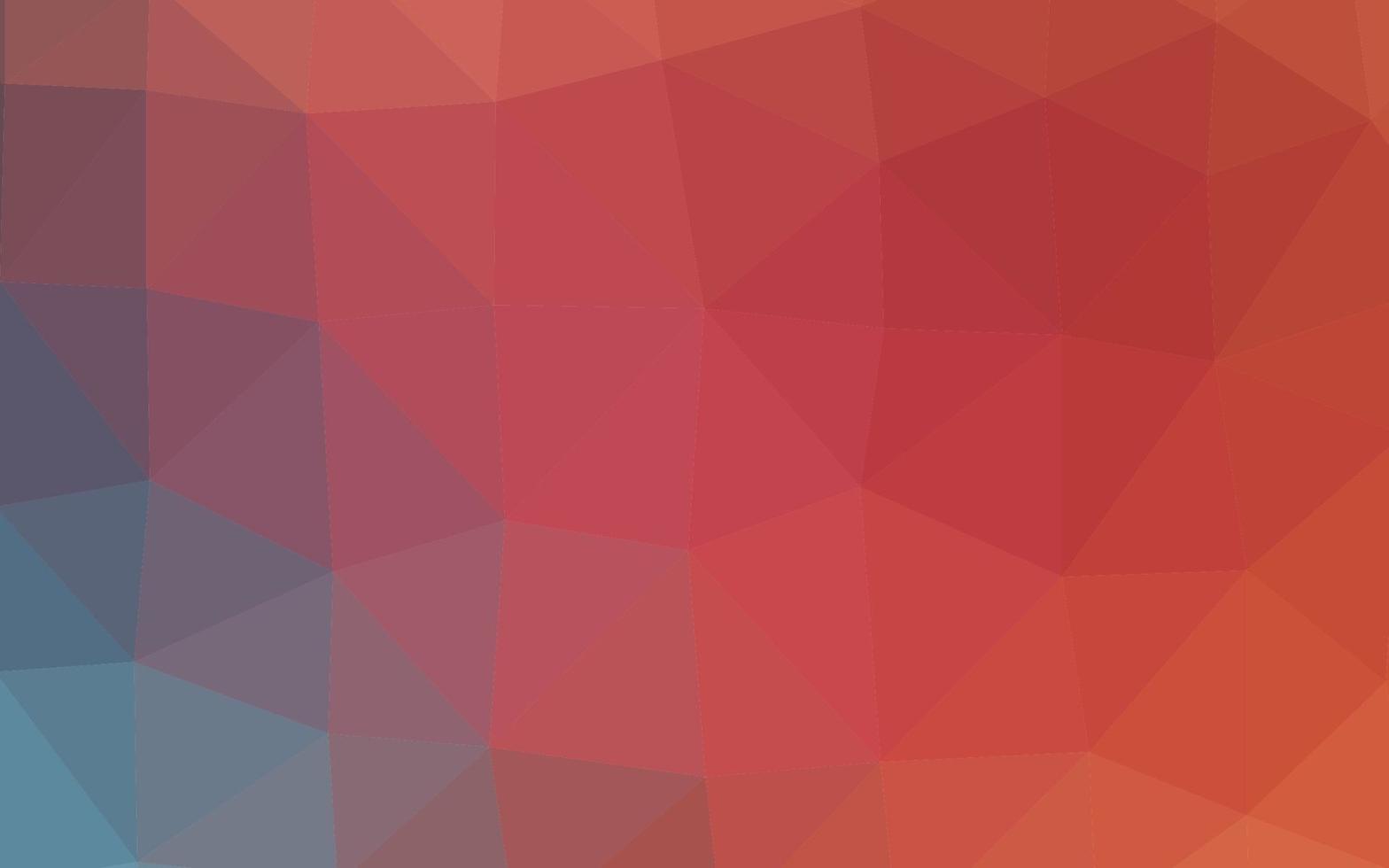 textura de mosaico de triángulo de vector azul claro, rojo.