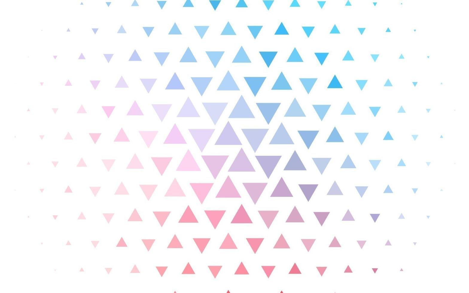 Light Blue, Red vector template with crystals, triangles.