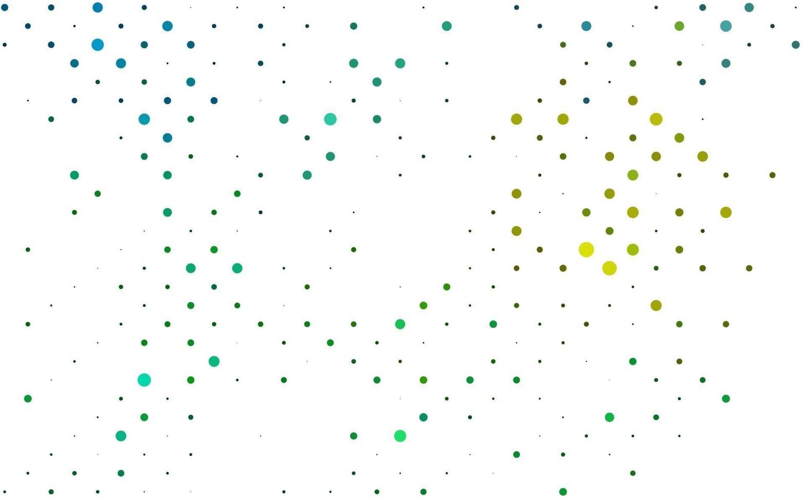 Light Blue, Yellow vector background with bubbles.