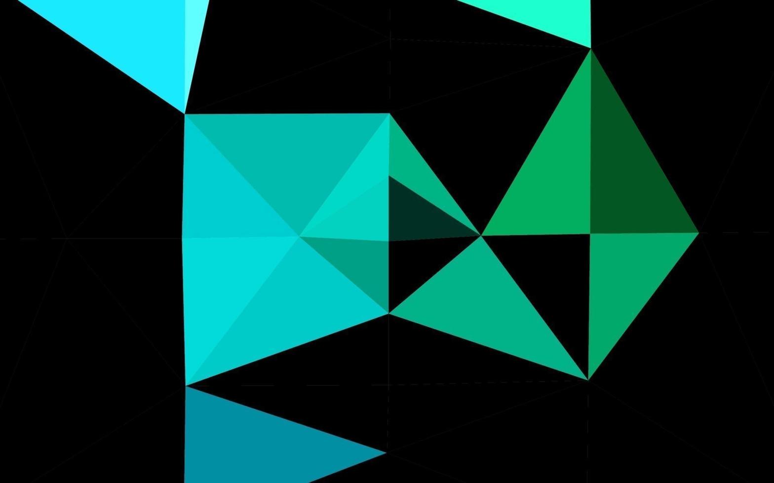 Light Blue, Green vector polygonal background.