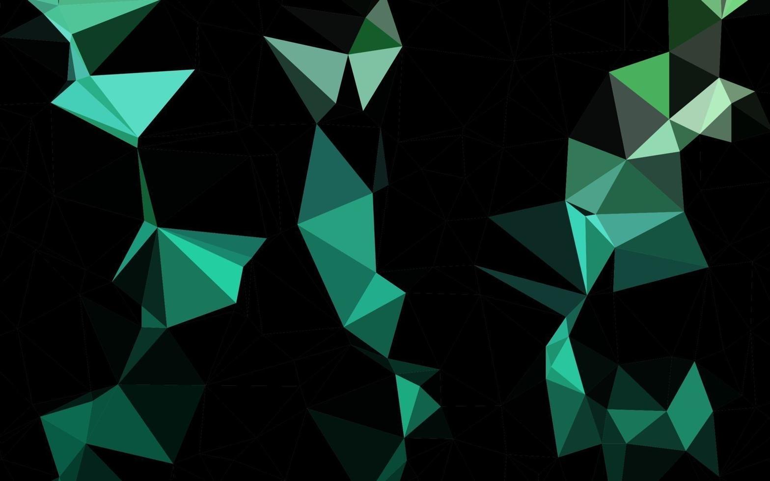 Light Green vector abstract polygonal cover.