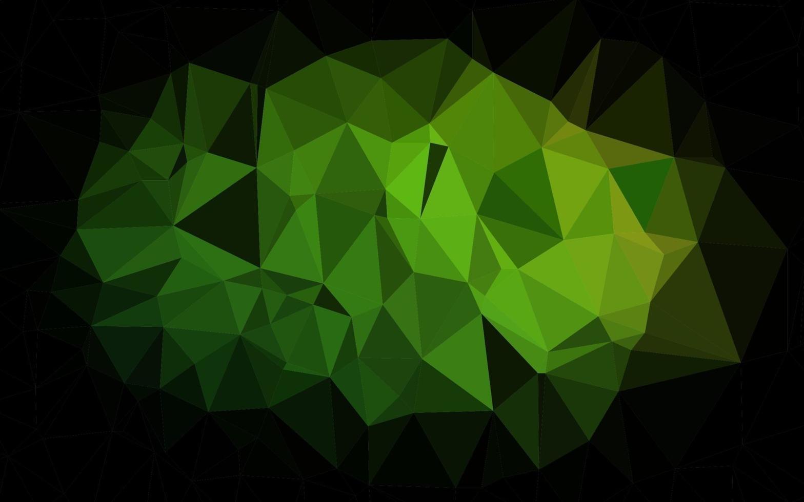 Light Green vector triangle mosaic template.