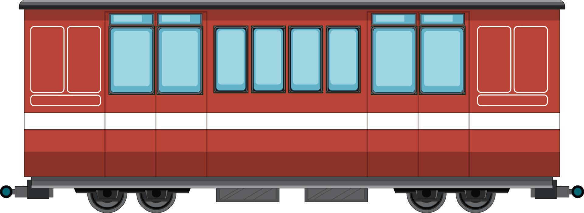 Cargo container of freight train on white background vector