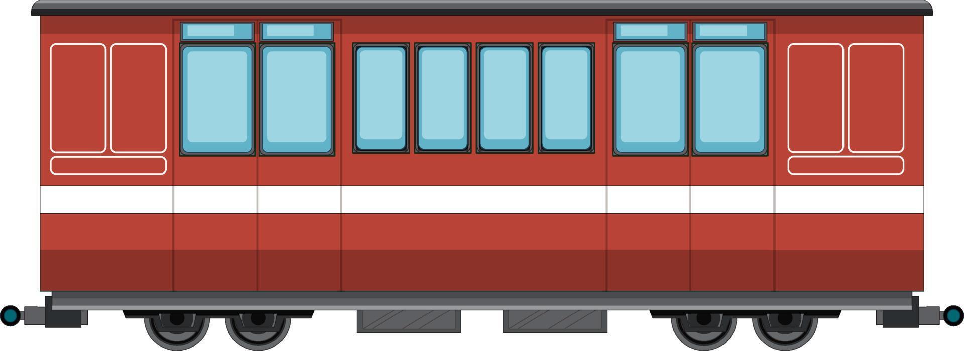 contenedor de carga del tren de carga sobre fondo blanco vector