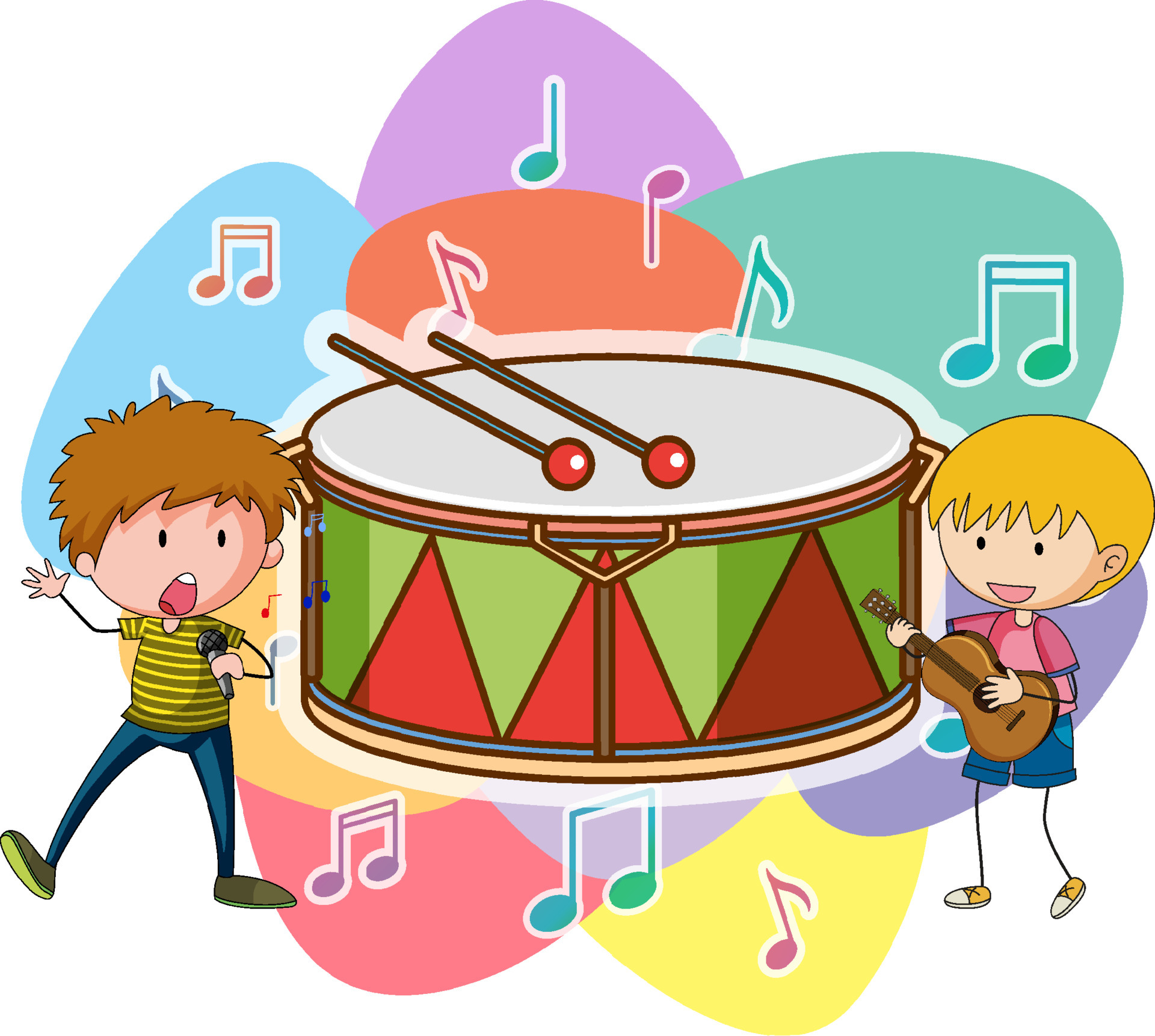 Cute cartoon character with music instrument 6980721 Vector Art at Vecteezy Cute cartoon character with music instrument 6980721 Vector Art at Vecteezy