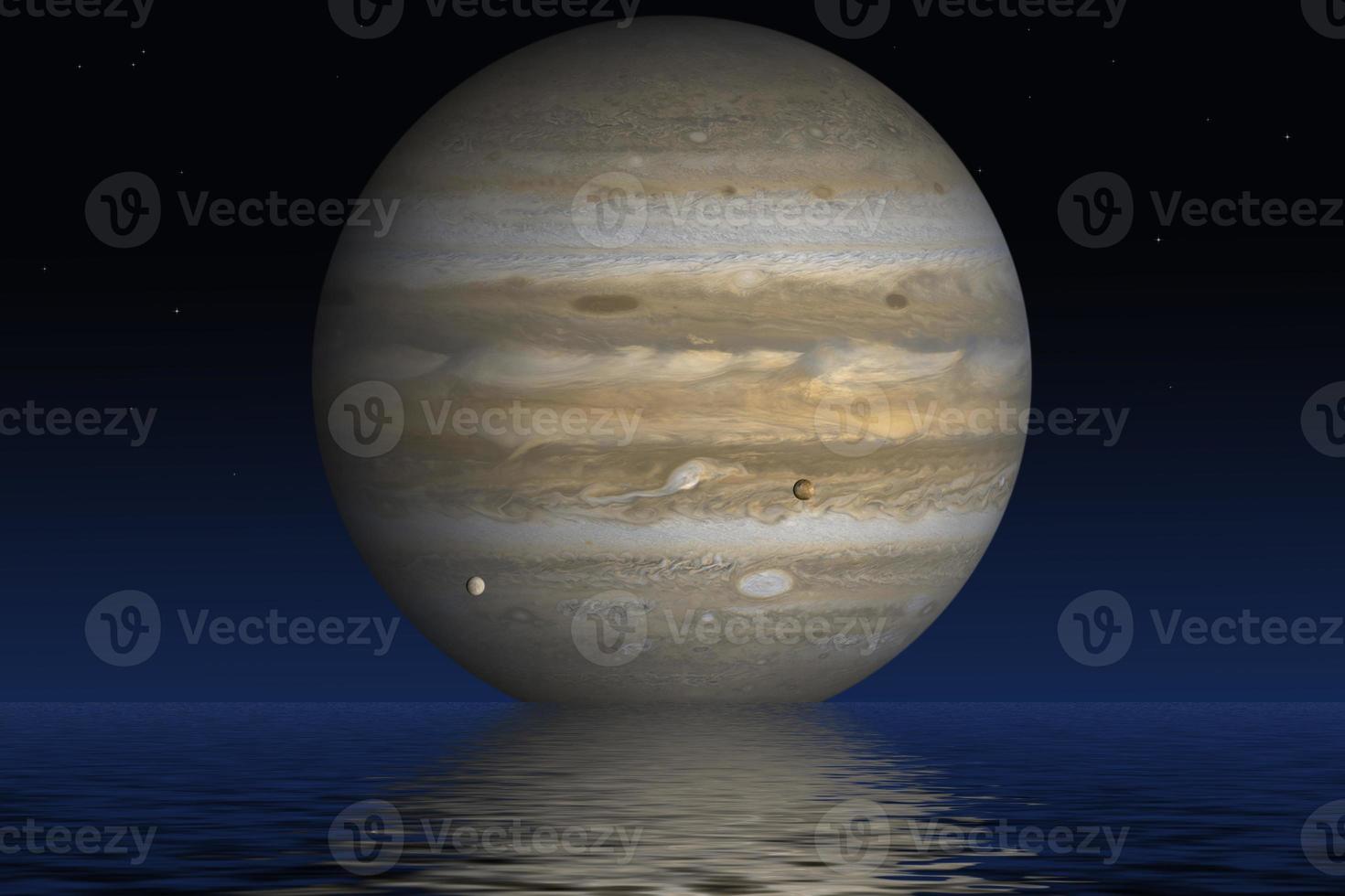 planeta júpiter. elementos del amueblado por la nasa. foto