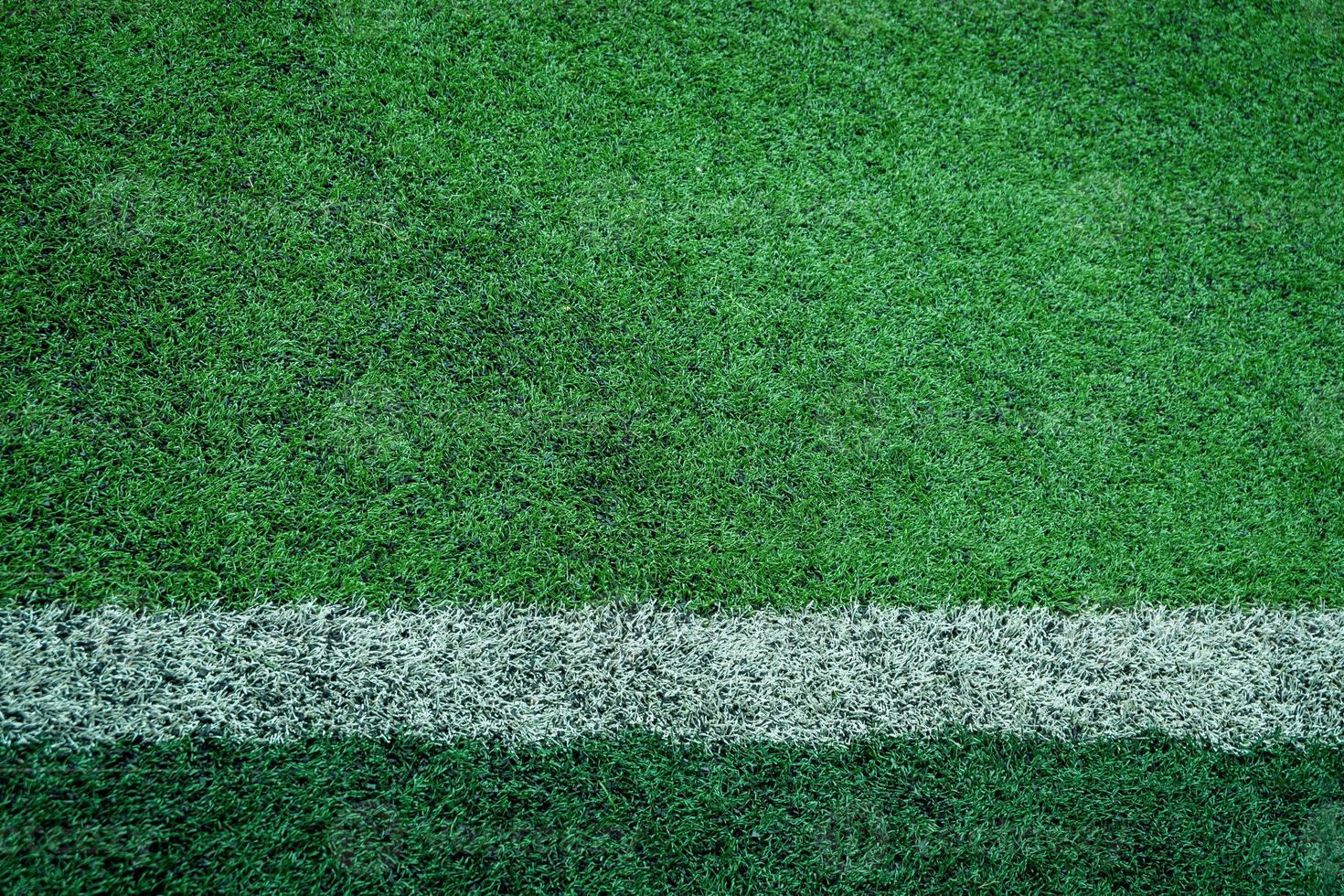 artificial turf of Soccer football field photo