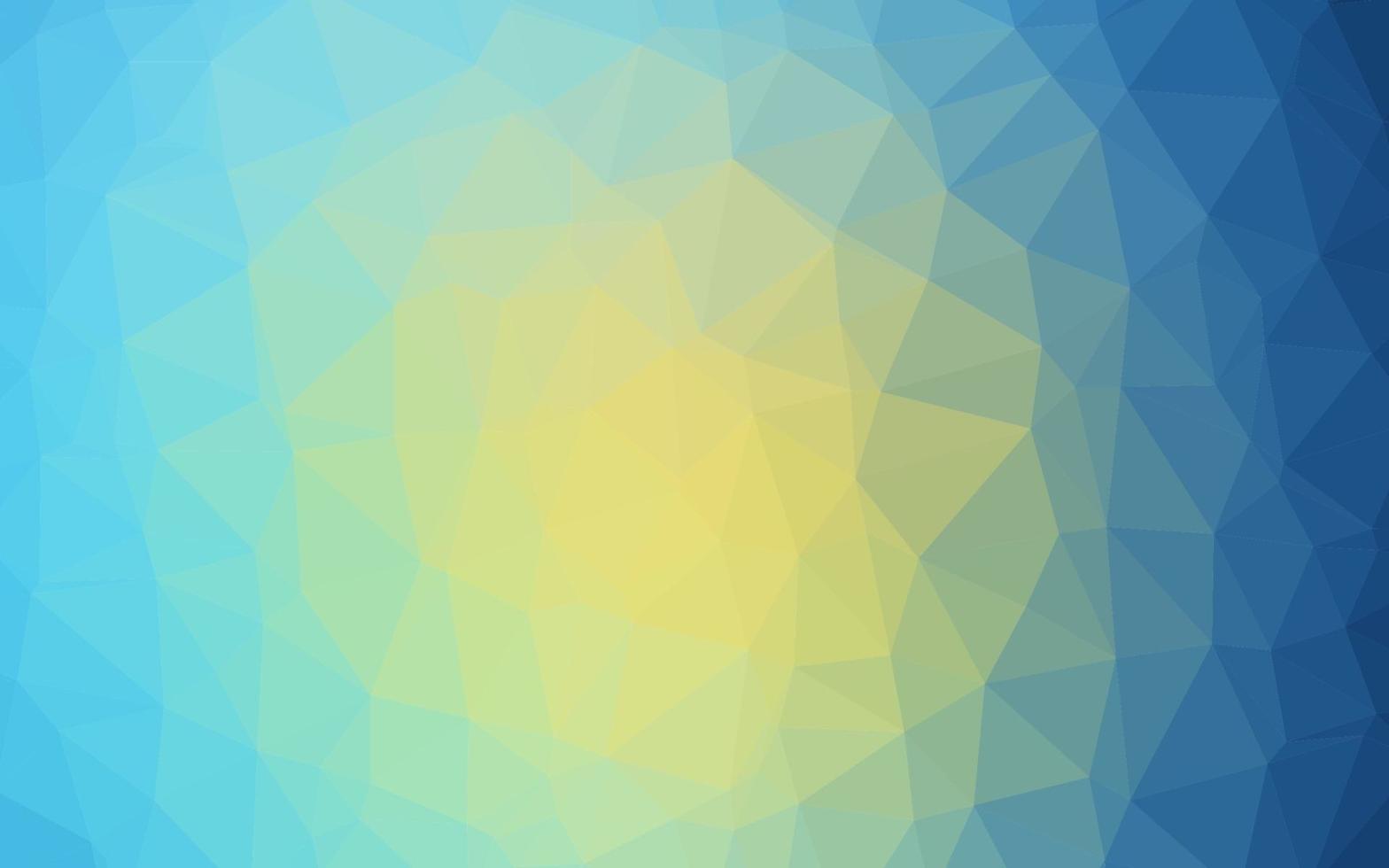 Light Blue, Yellow vector abstract polygonal texture.