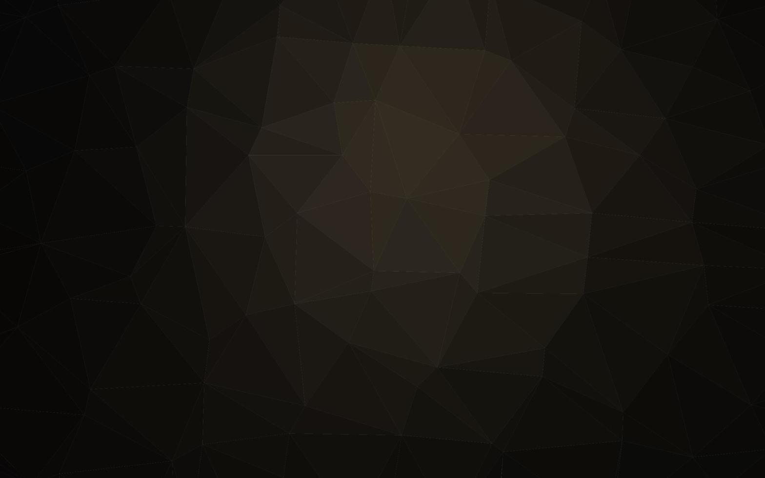 Dark Black vector polygon abstract background.