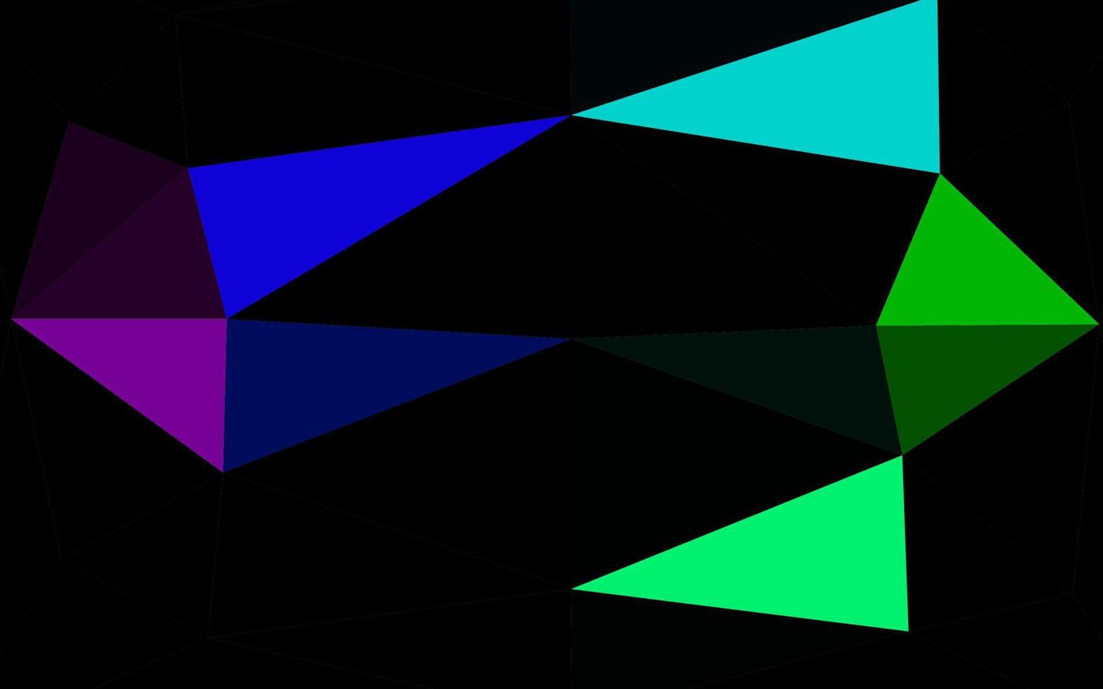 Dark Multicolor, Rainbow vector shining triangular template.