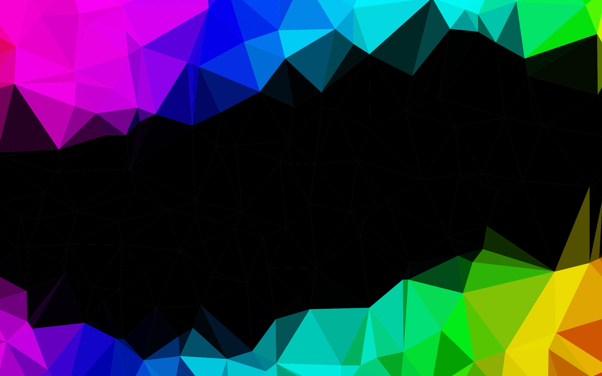 Dark Multicolor, Rainbow vector abstract polygonal layout. 6981801 ...