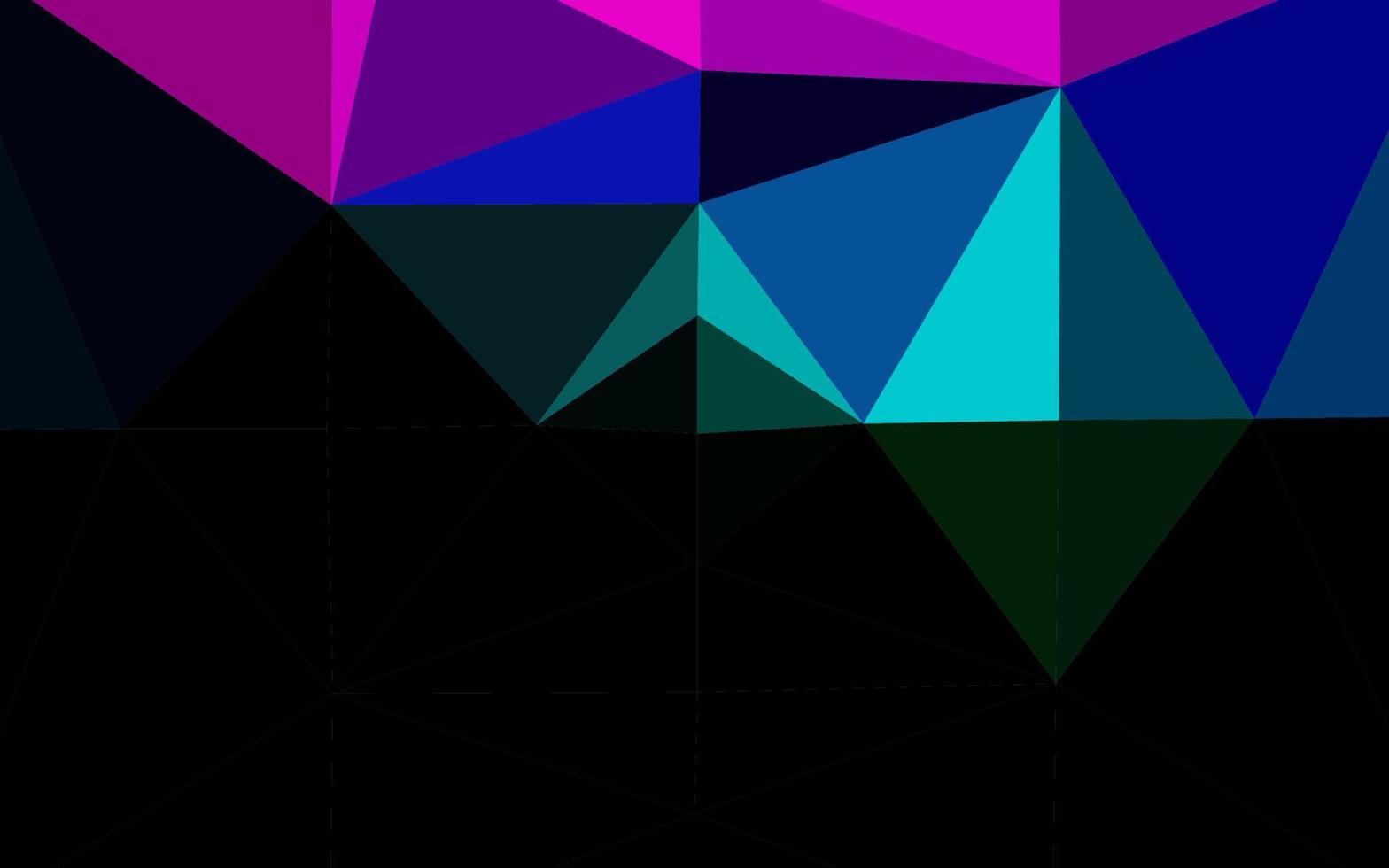 Dark Multicolor, Rainbow vector polygon abstract backdrop.