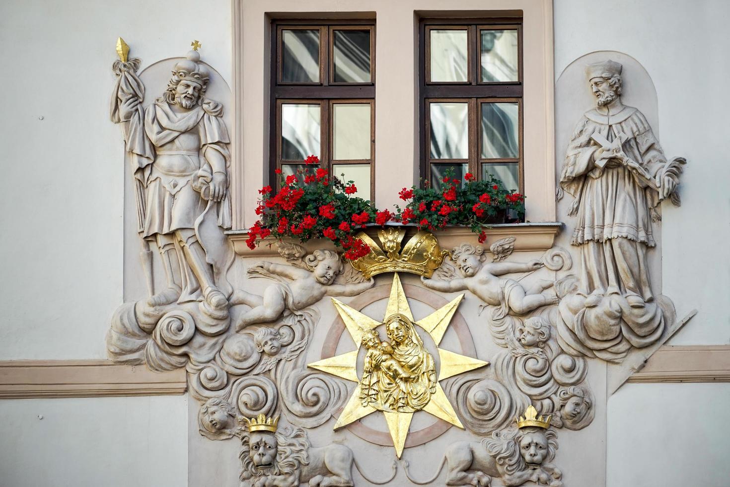 Prague, Czech Republic, 2014. Ornate Hotel Aurus photo