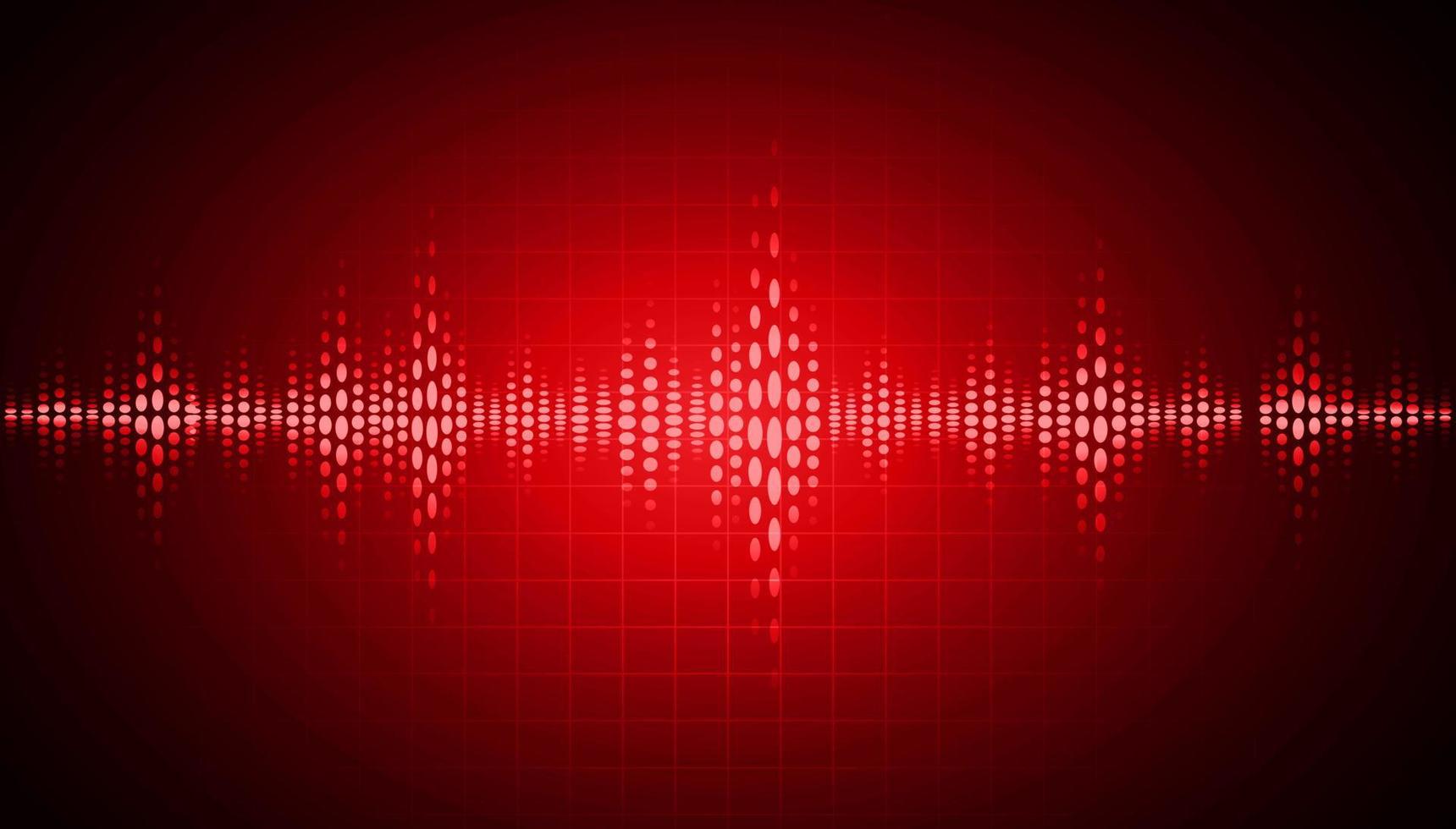 Sound waves oscillating dark light vector