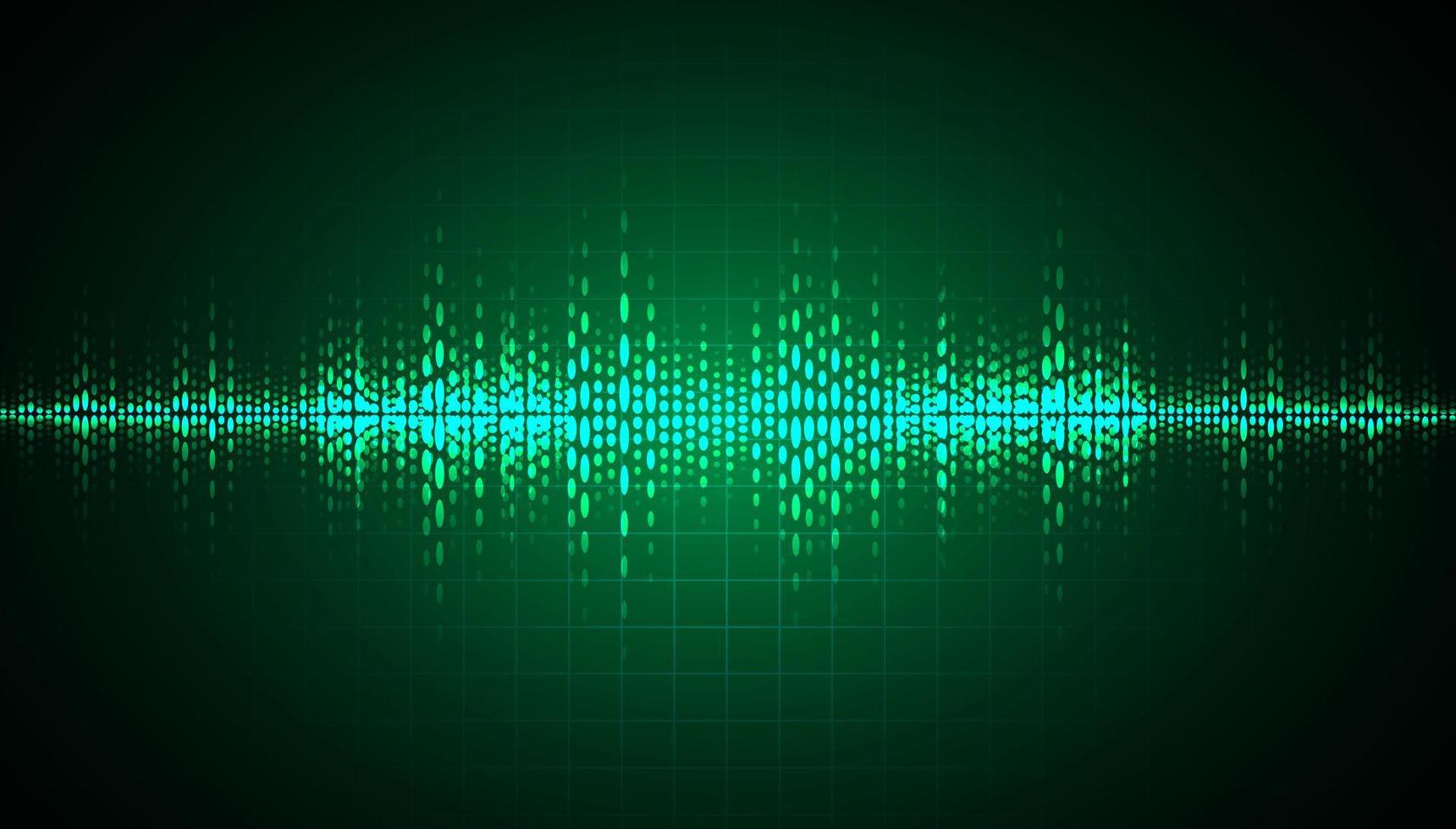 Sound waves oscillating dark light vector