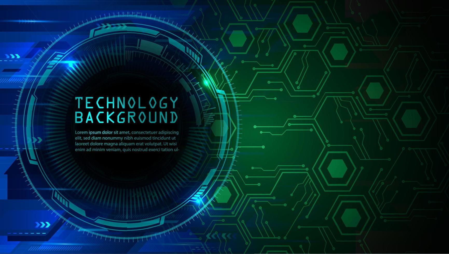 cyber circuit future technology concept background vector