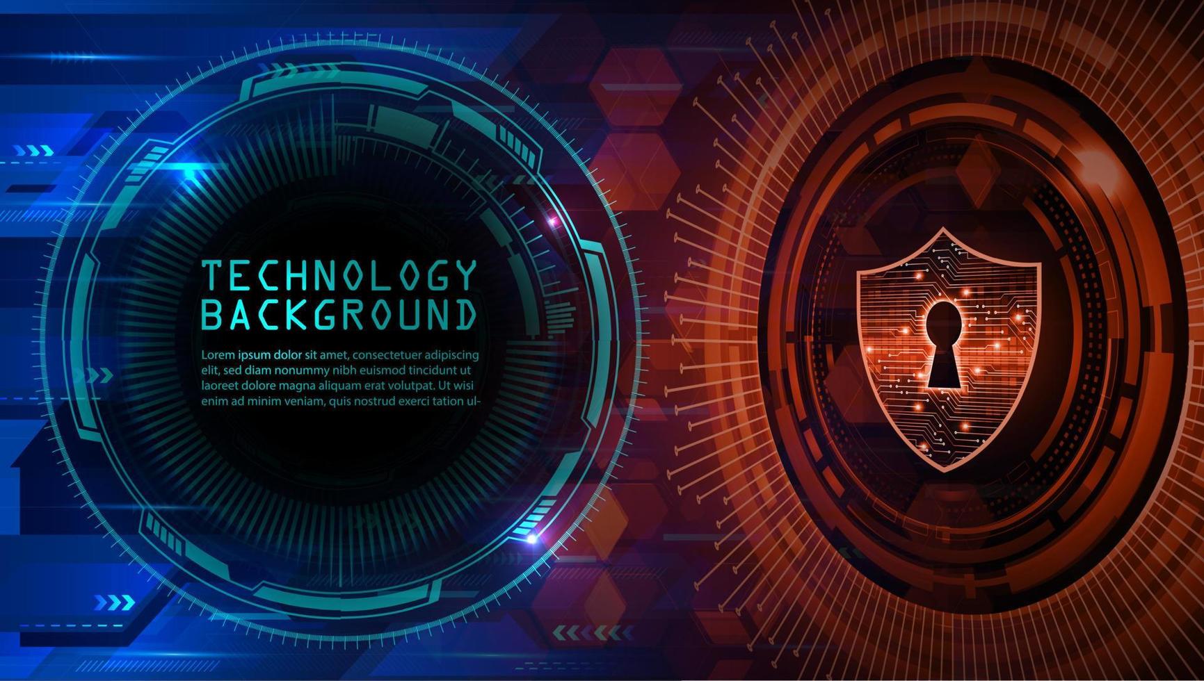 cyber circuit future technology concept background vector