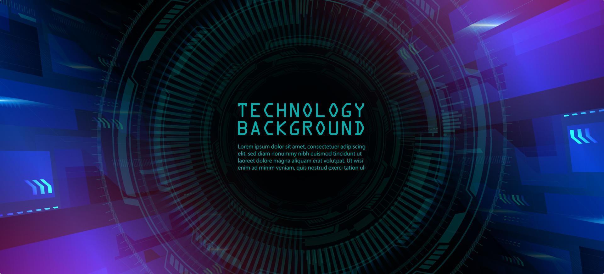 cyber circuit future technology concept background vector