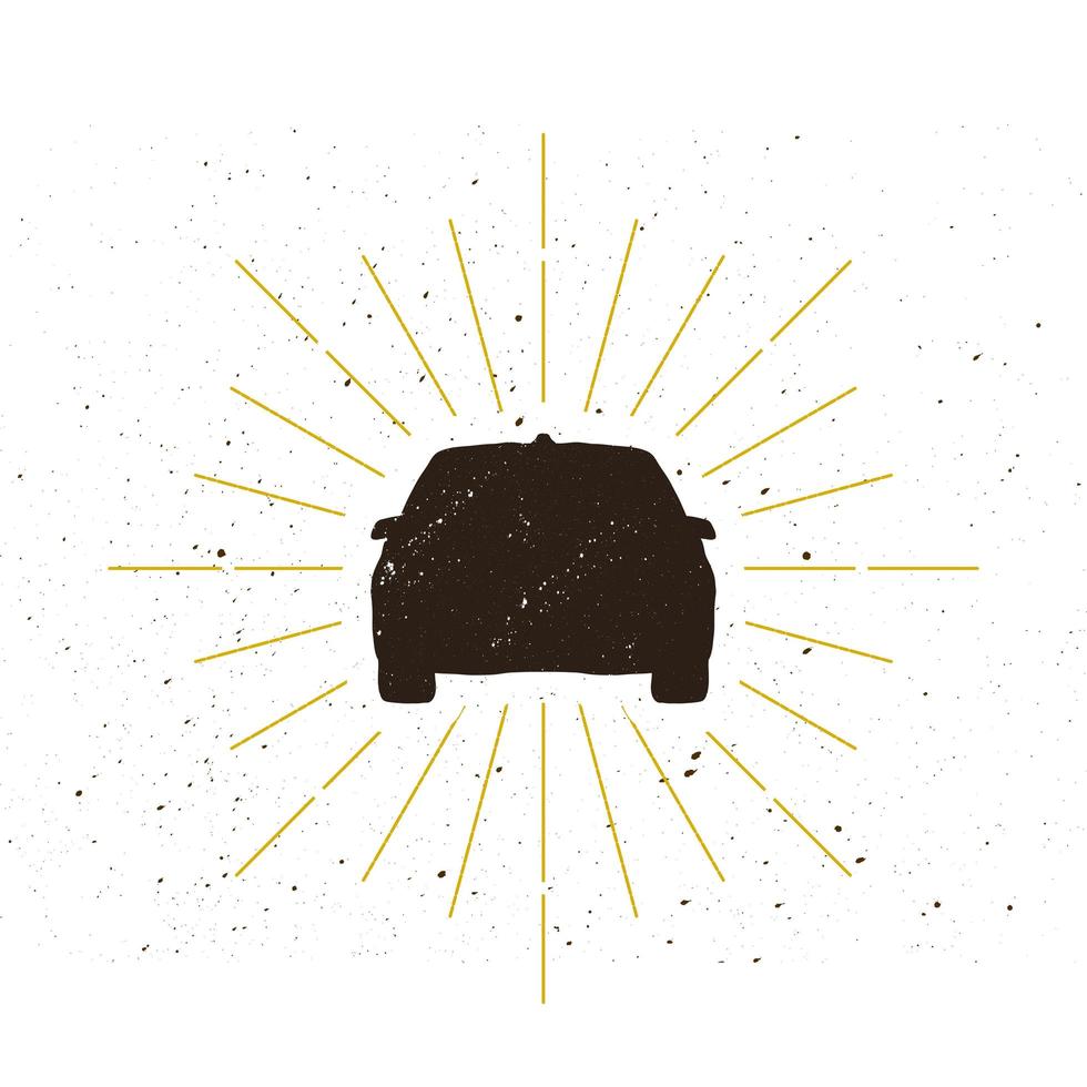Car silhouette logo vector