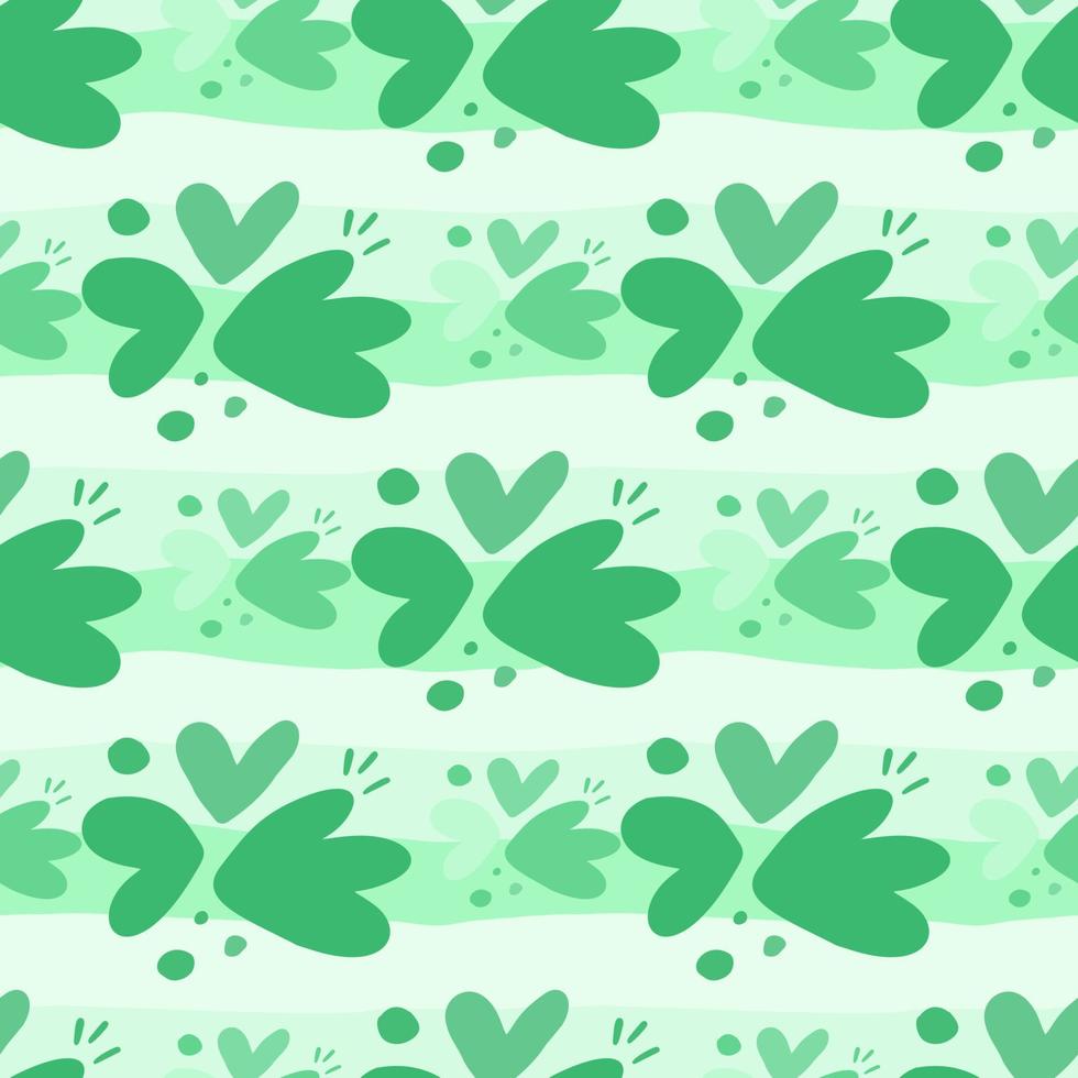 Childish pattern with flowers seamless pattern. Creative abstract heart shape wallpaper. vector