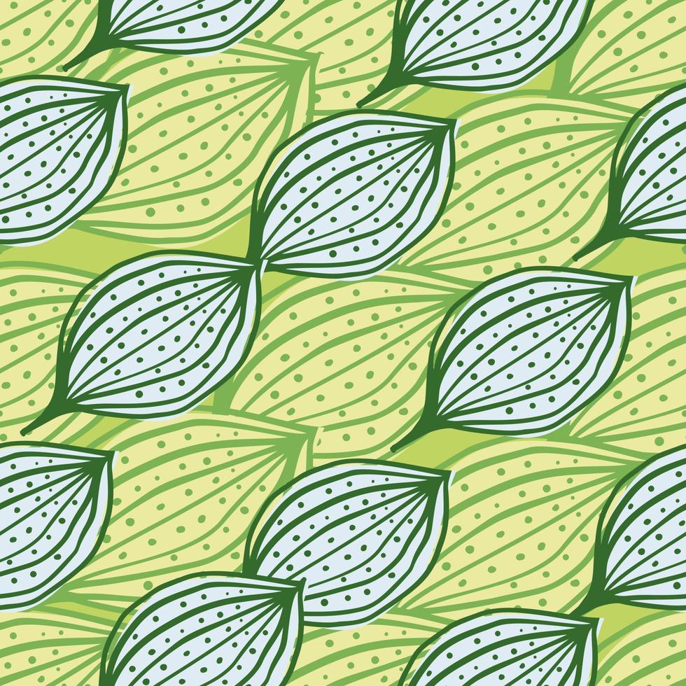 Seamless pattern with abstract leaves. Leaf endless background. Contemporary floral wallpaper. vector