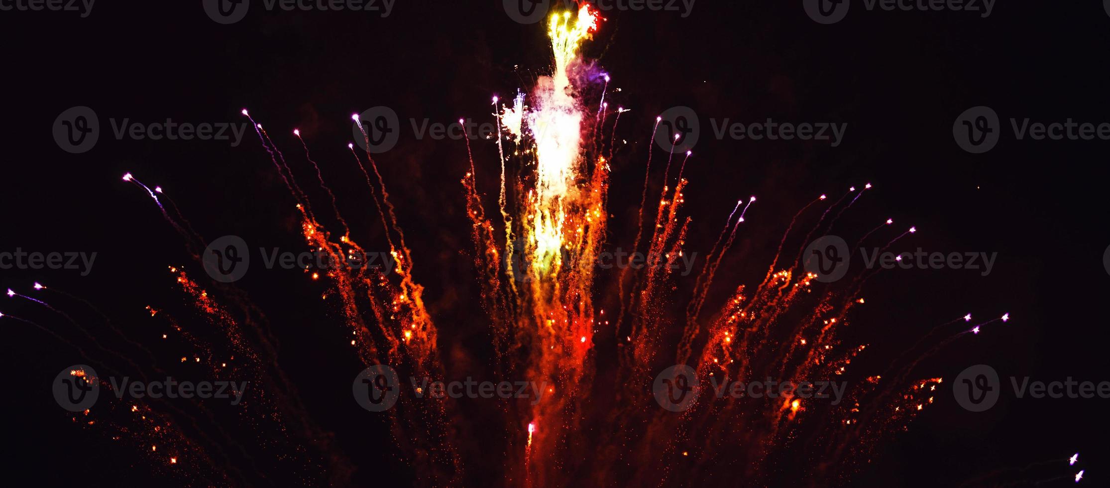 Bright festive fireworks photo