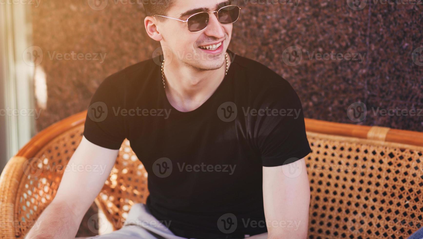 handsome smiling guy photo