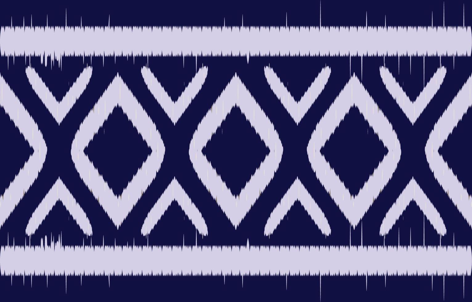 ikat azul y blanco de patrones sin fisuras geométrico étnico oriental bordado tradicional style.design para fondo, alfombra, estera, papel pintado, ropa, envoltura, batik, tela, ilustración vectorial. vector