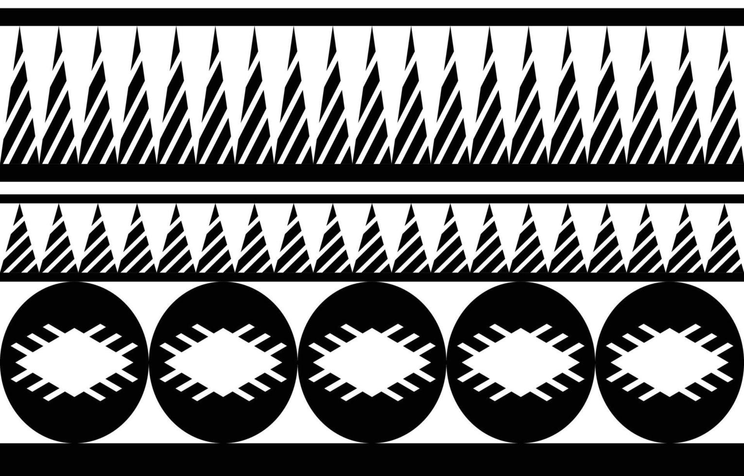 Diseño de patrones geométricos étnicos abstractos en blanco y negro tribal para fondo o papel tapiz. Ilustración de vector de patrón de tela, alfombra, tapete, papel tapiz, ropa, envoltura, batik