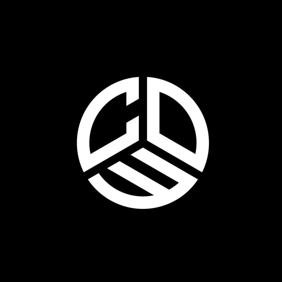 COW letter logo design on white background. COW creative initials letter logo concept. COW letter design. vector