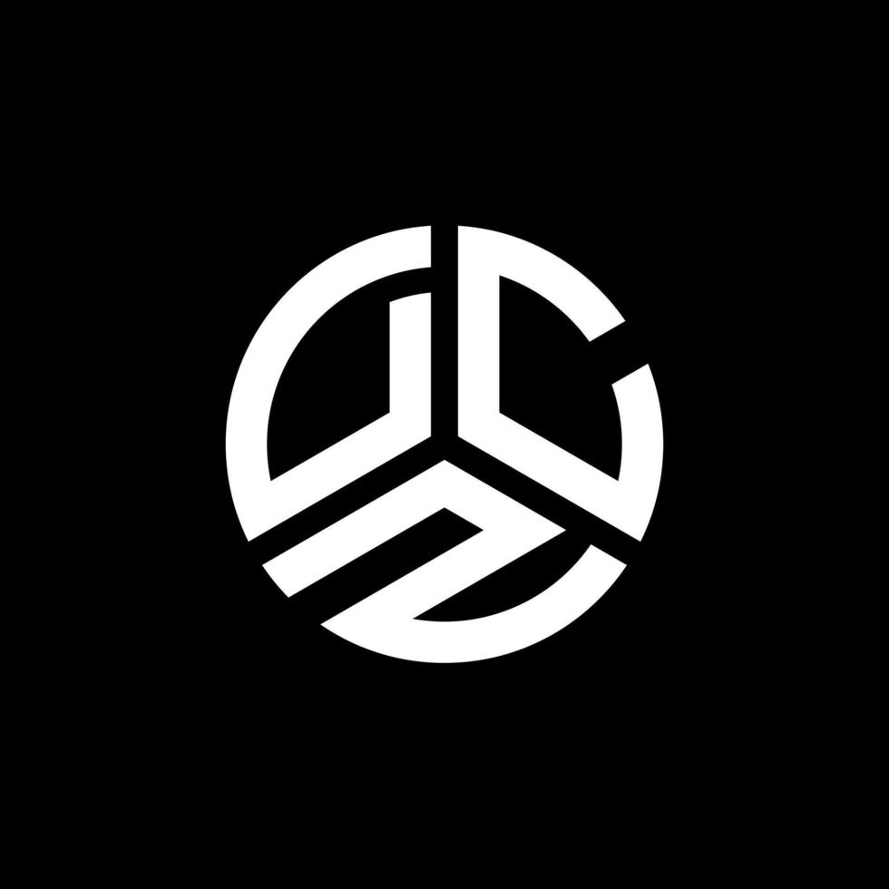 DCZ letter logo design on white background. DCZ creative initials letter logo concept. DCZ letter design. vector