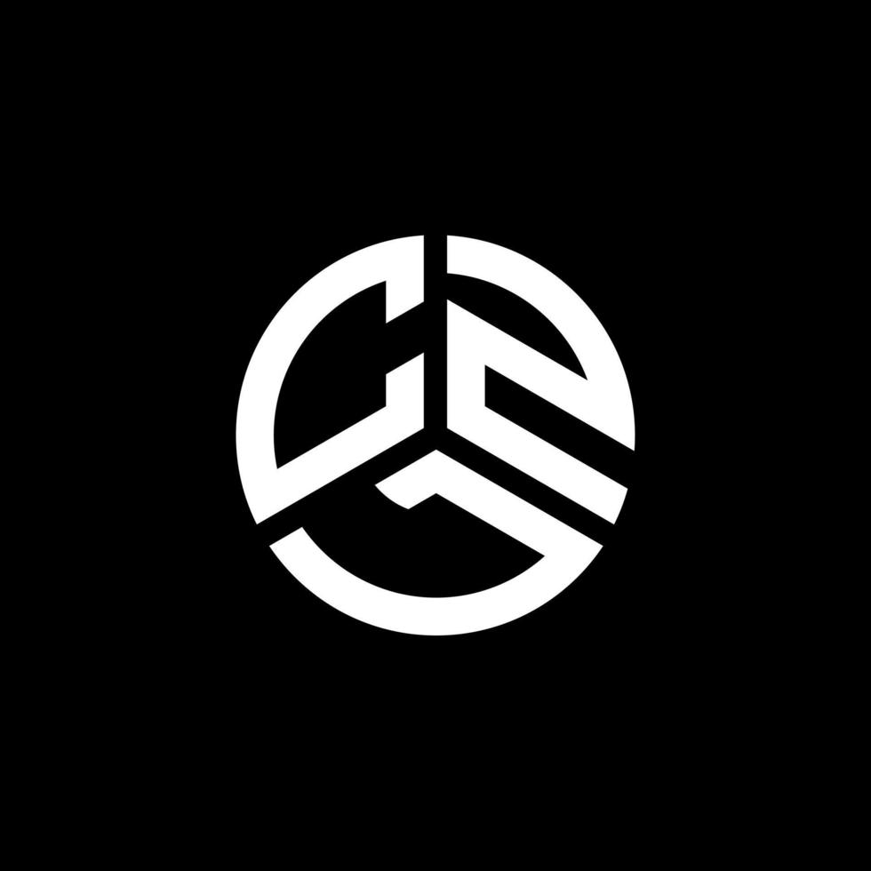 diseño de logotipo de letra czl sobre fondo blanco. concepto de logotipo de letra de iniciales creativas czl. diseño de letras czl. vector