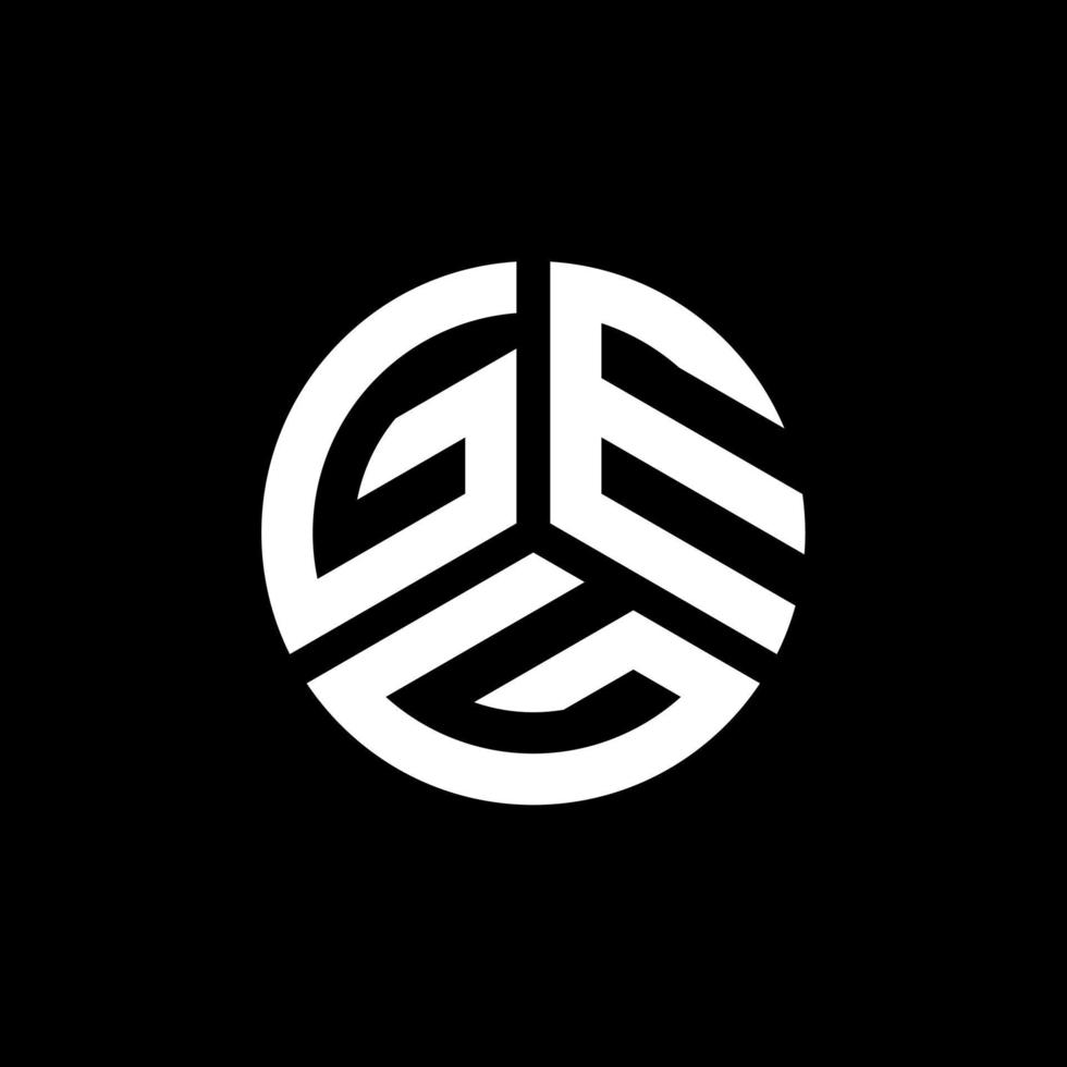 GEG letter logo design on white background. GEG creative initials letter logo concept. GEG letter design. vector