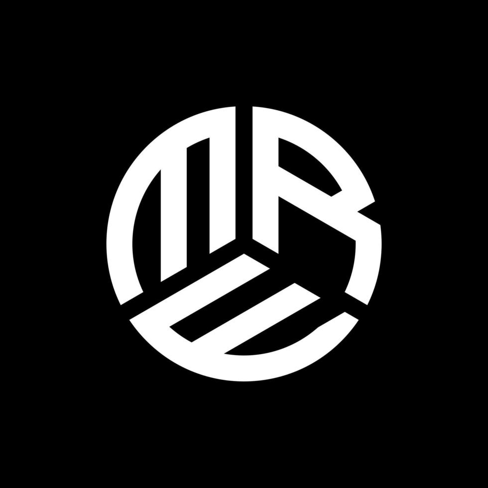 MRE letter logo design on black background. MRE creative initials letter logo concept. MRE letter design. vector