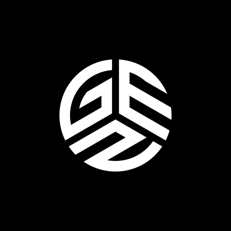 diseño de logotipo de letra gez sobre fondo blanco. concepto de logotipo de letra inicial creativa gez. diseño de letras gez. vector