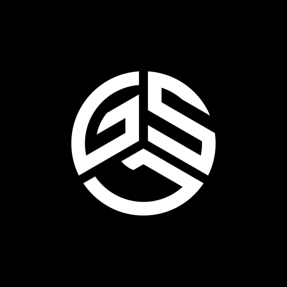 GSL letter logo design on white background. GSL creative initials letter logo concept. GSL letter design. vector