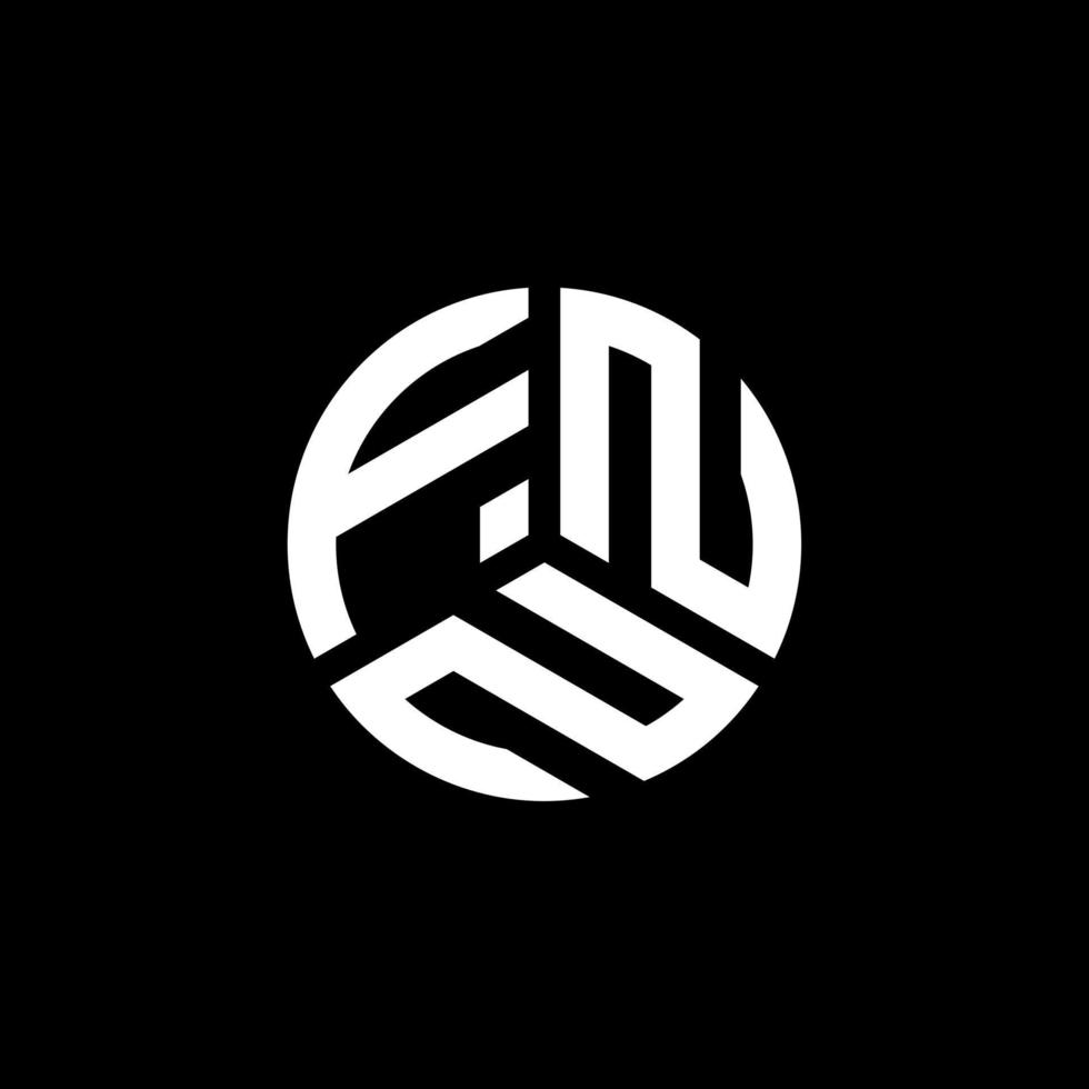 diseño de logotipo de letra fnn sobre fondo blanco. concepto de logotipo de letra de iniciales creativas fnn. diseño de letras fnn. vector