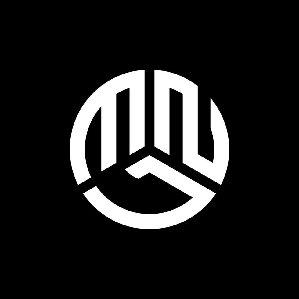 MNL letter logo design on black background. MNL creative initials letter logo concept. MNL letter design. vector