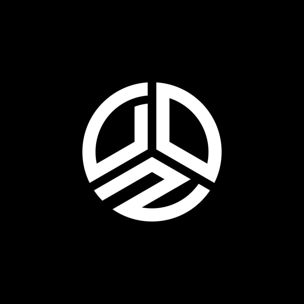 diseño de logotipo de letra doz sobre fondo blanco. concepto de logotipo de letra inicial creativa doz. diseño de letras doz. vector