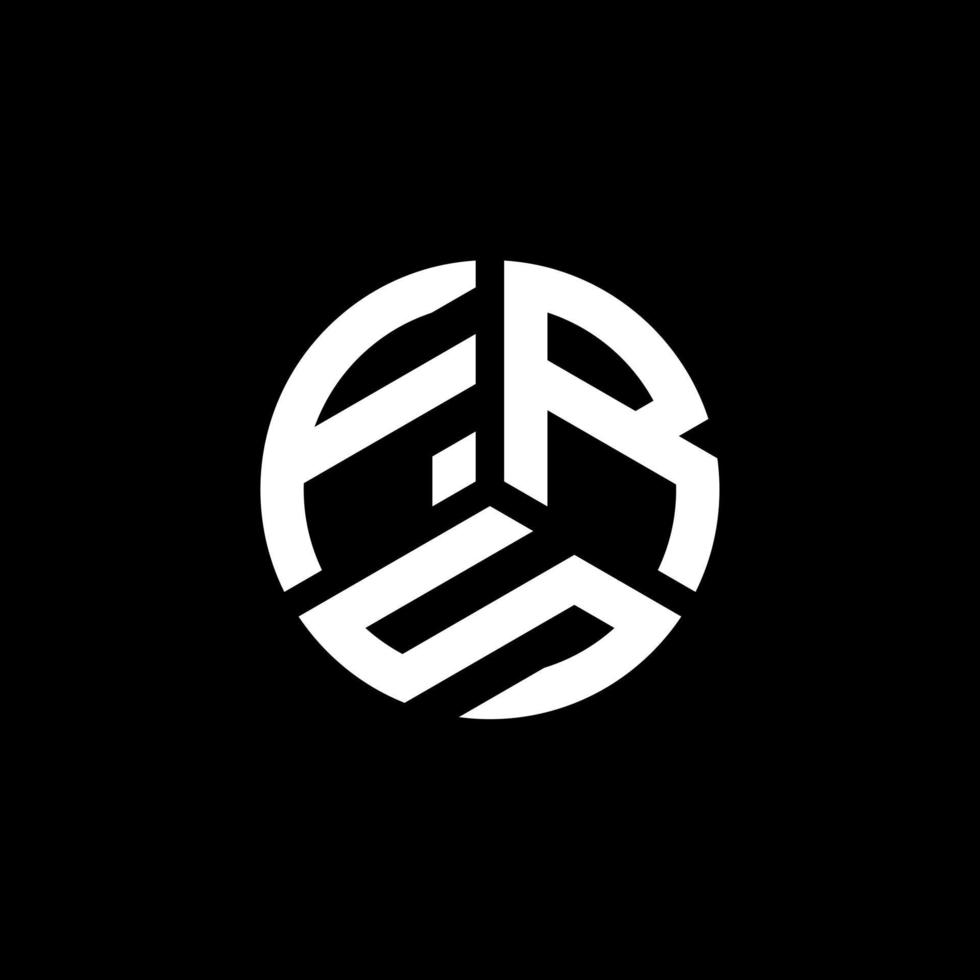 diseño de logotipo de letra frs sobre fondo blanco. frs creative iniciales carta logo concepto. diseño de carta frs. vector