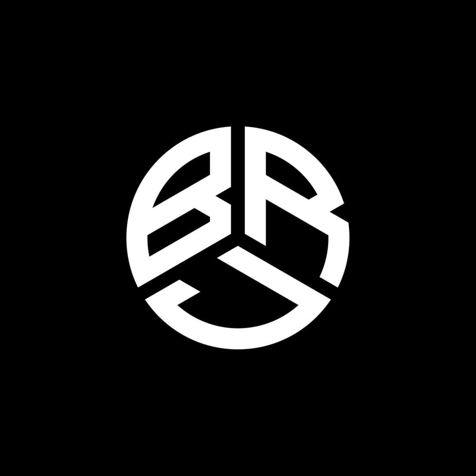 BRJ letter logo design on white background. BRJ creative initials letter logo concept. BRJ letter design. vector