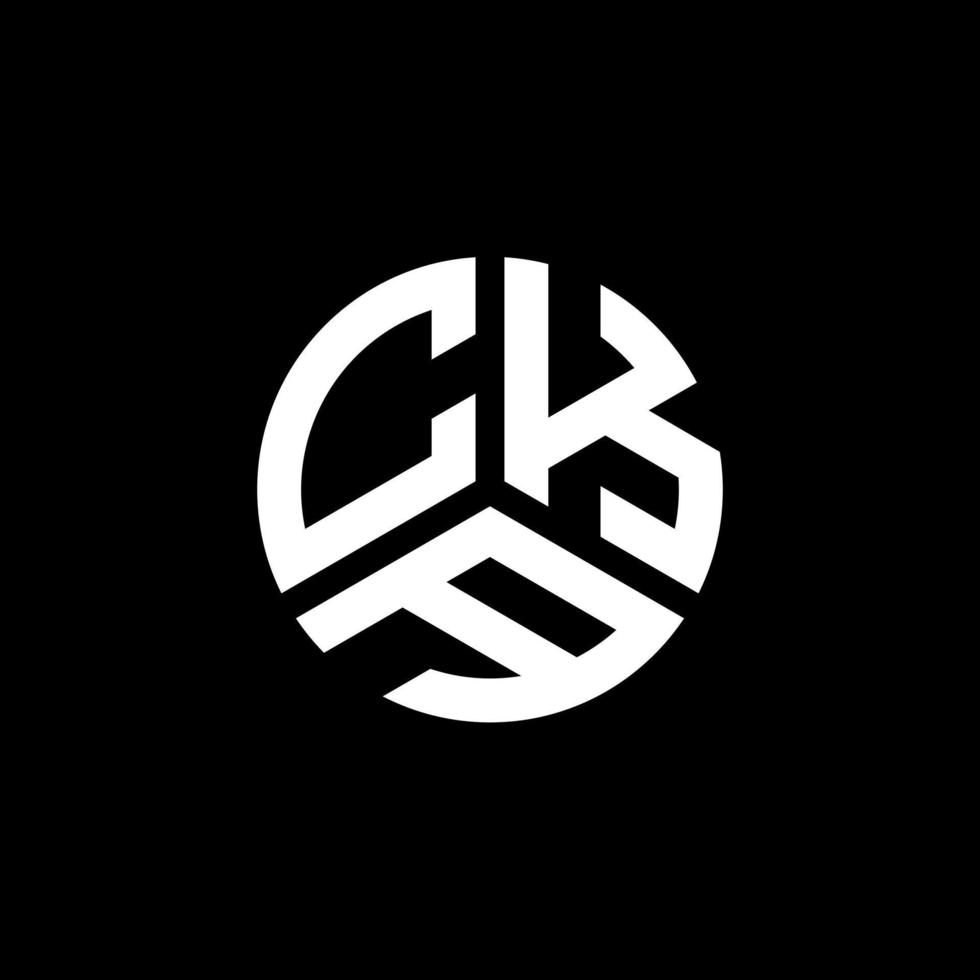 diseño de logotipo de letra cka sobre fondo blanco. concepto de logotipo de letra inicial creativa cka. diseño de letras cka. vector