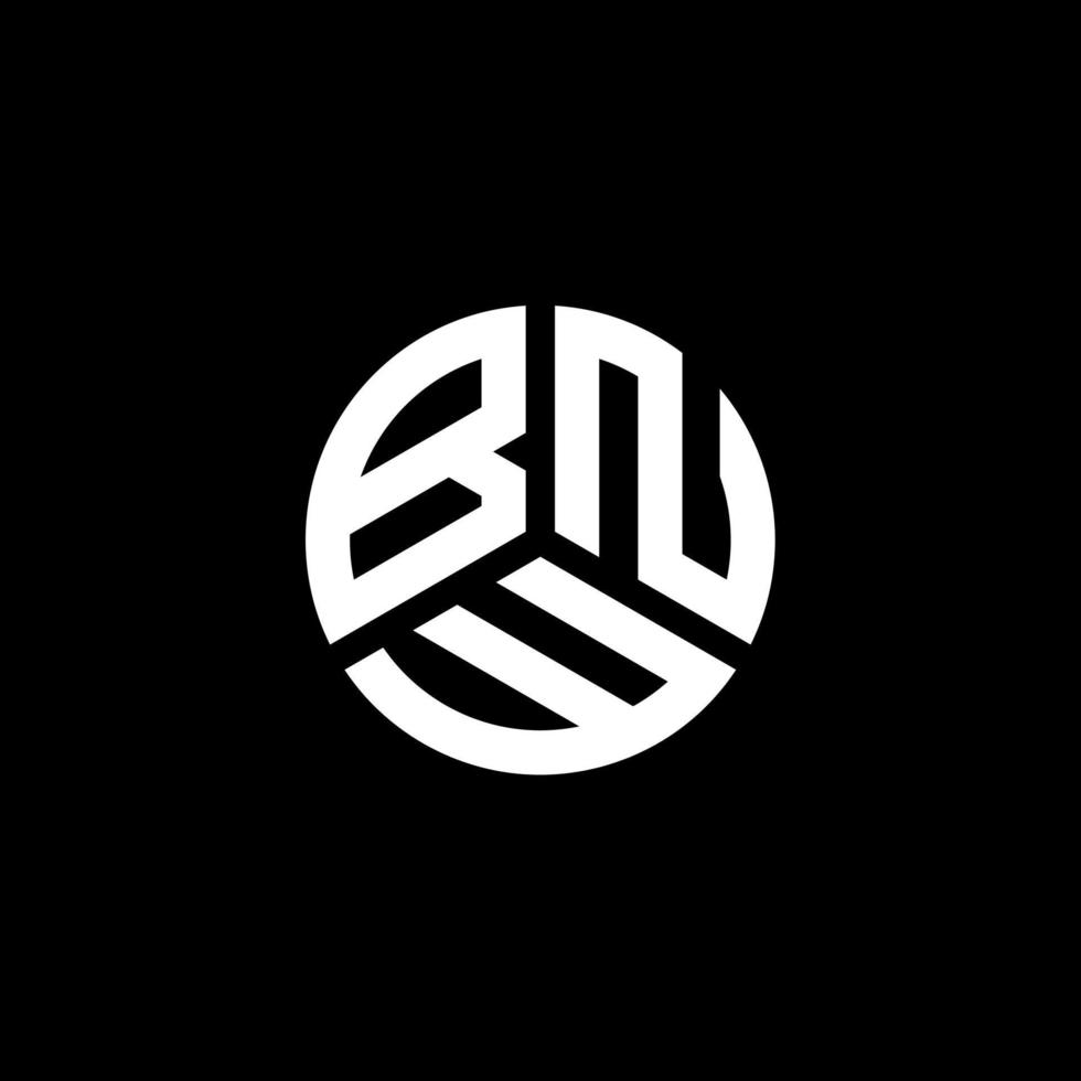 BNW letter logo design on white background. BNW creative initials letter logo concept. BNW letter design. vector