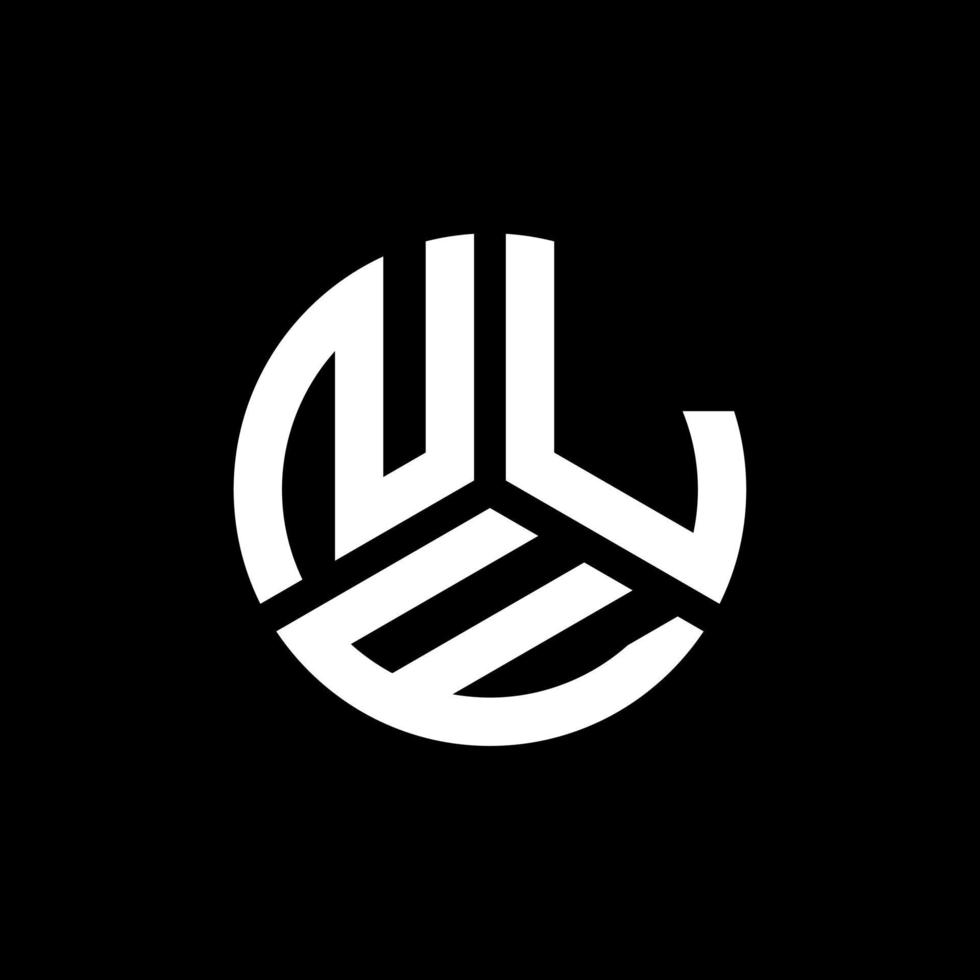 NLE letter logo design on black background. NLE creative initials letter logo concept. NLE letter design. vector